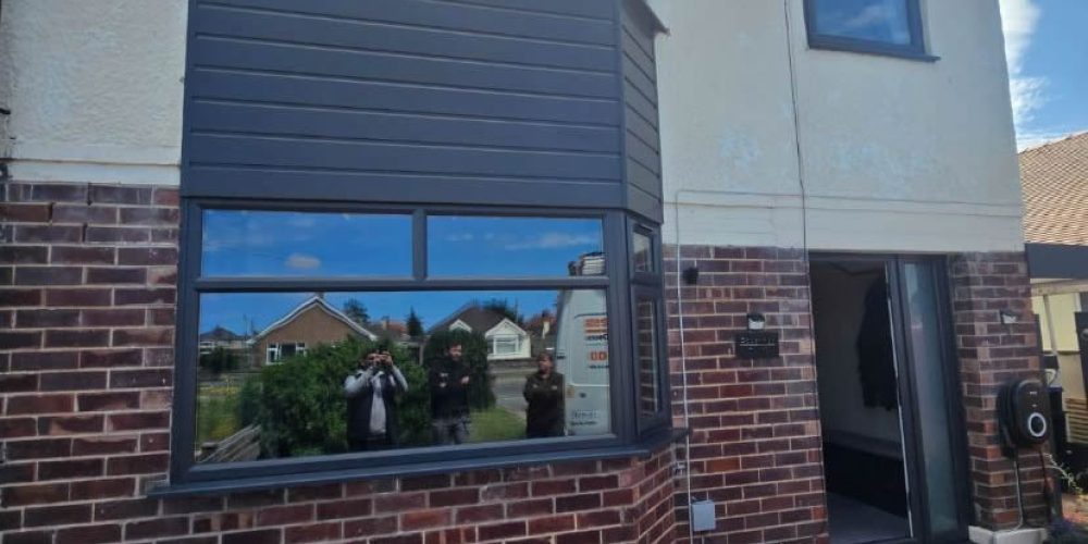 Bay Windows, Composite Front Door & Anthracite Cladding – Rhuddlan, North Wales (1)