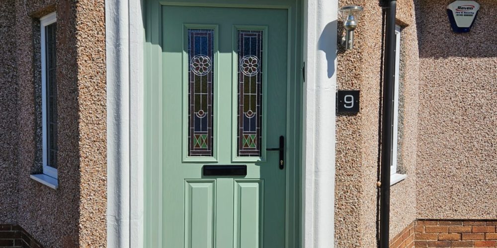 new-chartwell-green-composite-door-with-bespoke-victorian-glass-prestatyn-north-wales-1